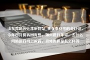 山东青岛会计年审网站_我在泰安考的会计证，今年四月份转回青岛，如何进行年审，去什么网站进行网上教育，具体流程是怎么样的